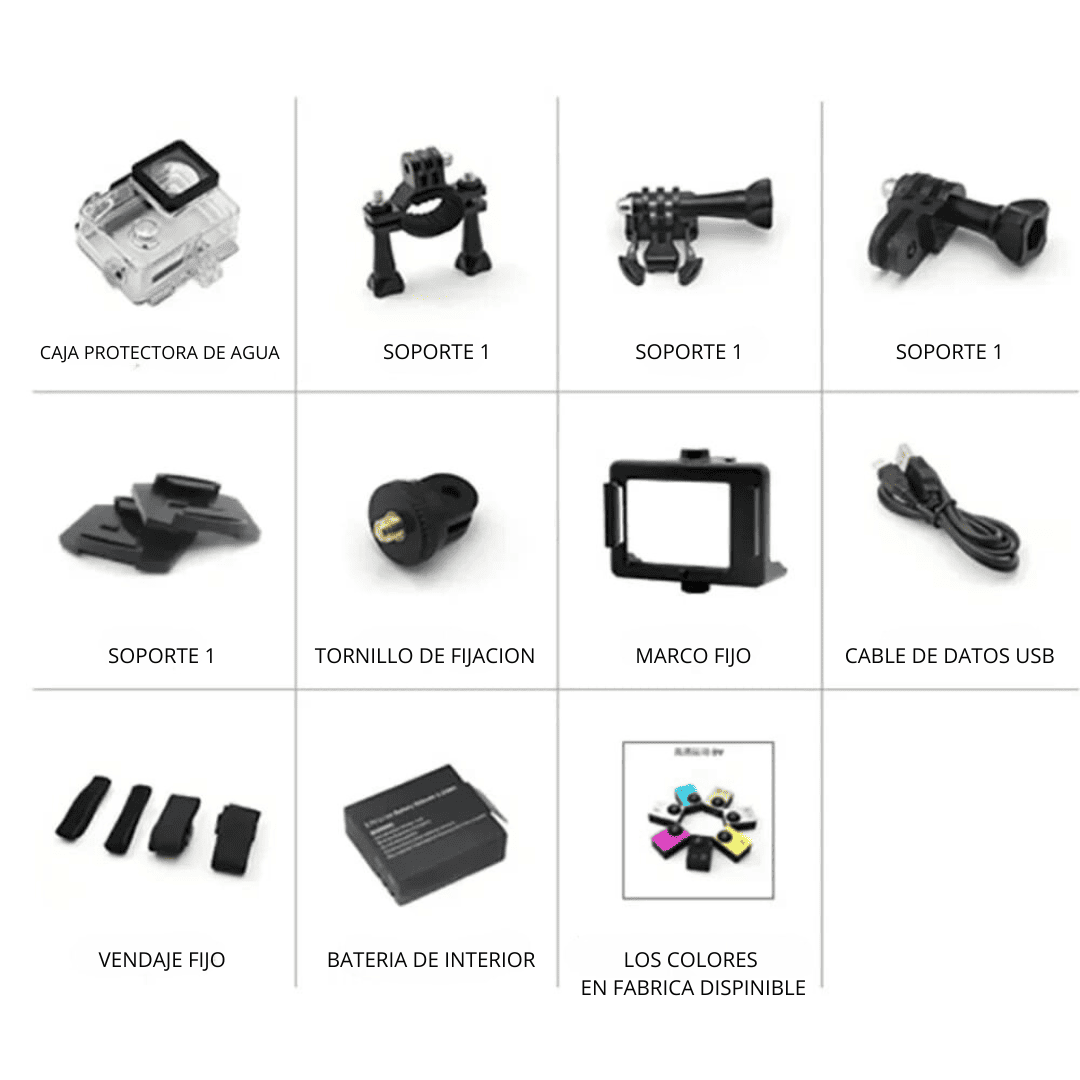 SPORTS™ Cámara 4K Ultra HD, WI-FI