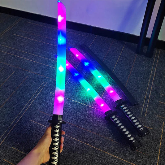 Katana-Sable de luz LED y Sonido, Cosplay
