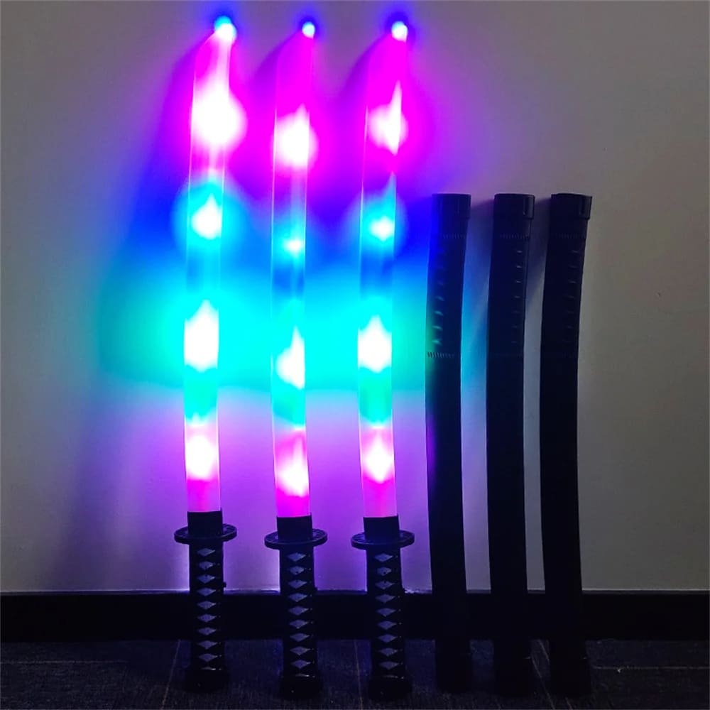 Katana-Sable de luz LED y Sonido, Cosplay