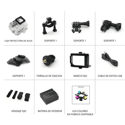 SPORTS™ Cámara 4K Ultra HD, WI-FI