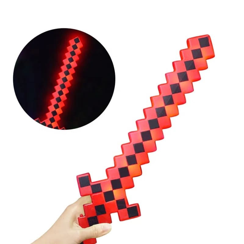 Espada Minecraft Pixel  LED y Sonido