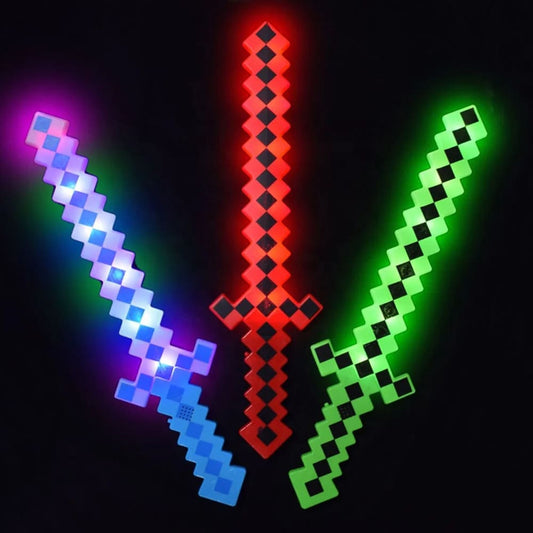 Espada Minecraft Pixel  LED y Sonido