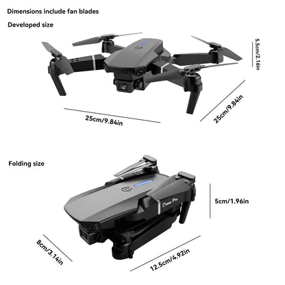 Dron con Cámara Dual 4K, E88 PRO